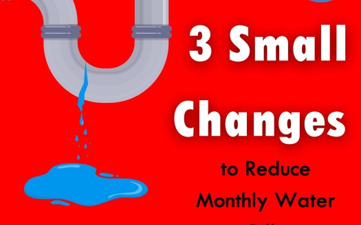 3 Quick Fixes to Lower Your Monthly Water Bill
